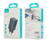СЗУ USAMS US-CC180 USB-A+2*USB-CPD 3PORTS 65W GaN FAST CHARGE