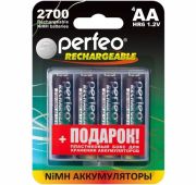 Аккумулятор Perfeo R06 (2700ma) 4BL+BOX (40)