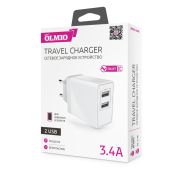 СЗУ OLMIO 2*USB QC3.0+iSmart IC 30W