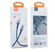 Кабель WUW X183 USB->microUSB 3A, 1m Black