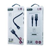Кабель KINGYOU USB-LIGHTNING KL-33 3.1A 1m Black