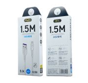 Кабель KINGYOU USB-MICRO KL-05A 5.1A 1.5m White