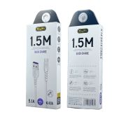 Кабель KINGYOU USB-TYPE-C KL-03A 5.1A 1.5m White