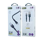 Кабель KINGYOU USB-TYPE-C KL-33 3.1A 1m Black