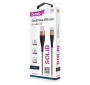 Кабель Solid USB->Type-C 1.2m 2.1A капуч. OLMIO