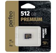 КАРТА ПАМЯТИ PERFEO microSDXC128GB High-Capacity (Class 10) UHS-1 V30 без адаптера
