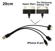 КАБЕЛЬ ОРБИТА USB-->microUSB+iP+TAB TS-3140 0.2m