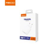 СЗУ RECCI TRAVEL 20W PD3.0 RTC-P01E WH