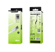 Кабель BOROFONE microUSB BX-14 1m White