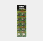 Батарейка Perfeo AG13 LR44/10BL (A76)  Alkaline Cell  (10)  (200)