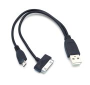 КАБЕЛЬ BS-414  USB --> SAM.TAB, microUSB