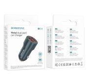 АЗУ BOROFONE BZ-19 USB dual port 2.4А Blue