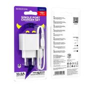 СЗУ BOROFONE BAS11A 1USB-A+ MICRO 10.5W White