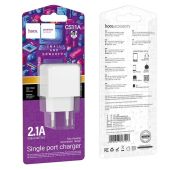 СЗУ HOCO CS11A single USB port 2.1A (White)