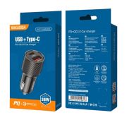 АЗУ KAKUSIGA USB-C, USB-A KSC-677 PD 38W Black