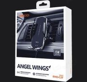 АВТОМОБИЛЬНЫЙ ДЕРЖАТЕЛЬ RECCI ANGEL WINGS RHO-C27 WIRELESS 15W Black