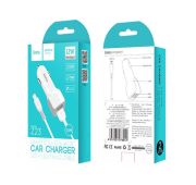 АЗУ HOCO Z23 USB dual port+lighting 2.4a (White)
