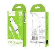 АЗУ HOCO Z23 USB dual port+MicroUSB 2.4a (White)