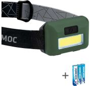 Фонарь налобный КОСМОС (KOC520B)/3ВтCOBLED/3xAAA (R03) в комплекте/корпус ABS-пластик