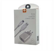 СЗУ WUW T-23 2*USB + Type-C 2.1A White