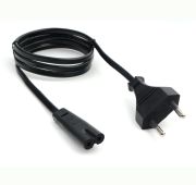 Кабель питания Cablexpert PC-184-VDE-1M, CEE 7/16-C7, VDE, 2х0.75мм2, 1м, черный, пакет