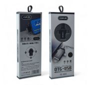 Переходник OTG YESPLUS YS-1413 Type-C+Micro USB ->USB-A Black