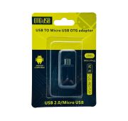 Переходник OTG microUSB(M)-->USB(F) Black