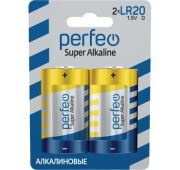 Батарейка PERFEO LR20 2BL Super Alkaline (20)