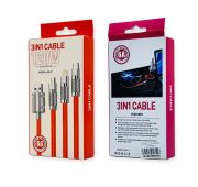 КАБЕЛЬ LoL 3в1 AK-07 6A 1m Orange