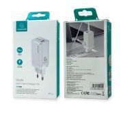 СЗУ USAMS T33 PD 2PORTS 65W GaN  FAST 1A2C CHARGE White