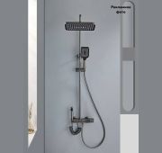 СМЕСИТЕЛЬ ДЛЯ ВАННОЙ С ТРОПИЧЕСКИМ ДУШЕМ BFT-8035 Black