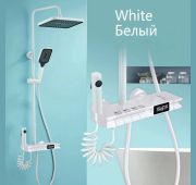 СМЕСИТЕЛЬ ДЛЯ ВАННОЙ С ТРОПИЧЕСКИМ ДУШЕМ BFT-8275 White
