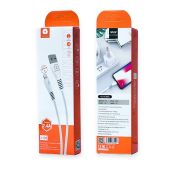 Кабель WUW X195 USB->Lighting 2.4A, 1m White