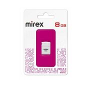 Флешка MIREX 8GB USB 2.0 MINCA WHITE  (ecopack)