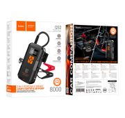 Пусковое зарядное устройство+компрессор для а/м 2в1 HOCO QS2 Land portable smart air pump emergency with start-up power bank(8000mAh)