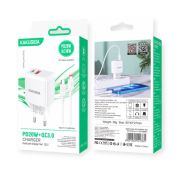СЗУ KAKUSIGA KSC-1253 1C1A +Lightning(C+IP8) QC3.0/PD 20W White