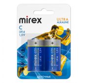 Батарейка MIREX LR14 / C 1,5V  2 шт (2/12/96), блистер