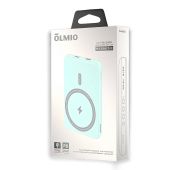 Внешний АКБ QM-06, 5000mAh, 20W PD, 15W, зеленый, OLMIO