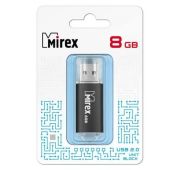 Флешка FLASH DRIVE MIREX 8GB USB 2.0 LINE BLACK (ecopack)