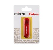 Флешка MIREX 64GB USB 2.0 CANDY RED (ecopack)