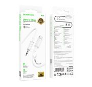 Кабель BOROFONE TYPE-C->AUX BL21 White