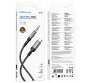 Кабель BOROFONE TYPE-C->AUX BL24 Grey