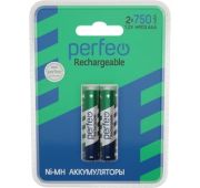 Аккумулятор Perfeo R03 (750ma) 2BL пластик (40)