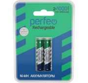 Аккумулятор Perfeo R03 (1000ma) 2BL Пластик (40