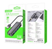 KAKUSIGA OTG KSC-1409A USB-A to 3*USB-A+RJ45 Black