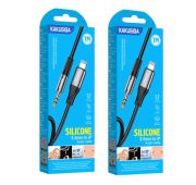 КАБЕЛЬ KAKUSIGA KSC-891 AUX->LIGHTNING 1m Black