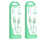 КАБЕЛЬ KAKUSIGA KSC-985 TYPE-C->LIGHTNING 27W 1m GREEN