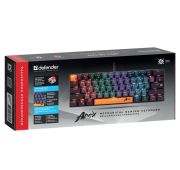 Механическая клавиатура Apex GK-002 RU,3цв/серый,радуж,61к,крас.св DEFENDER