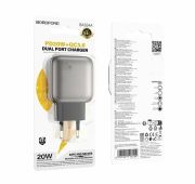 СЗУ BOROFONE BAS54A 1A1C QC3.0/PD 20W Black