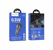 АЗУ HOCO Z57B 1A1C LED 63W PD45W+QC3.0 (Black)